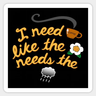 Funny Coffee Inspired Poetry Gift For Coffee Drinkers Sticker